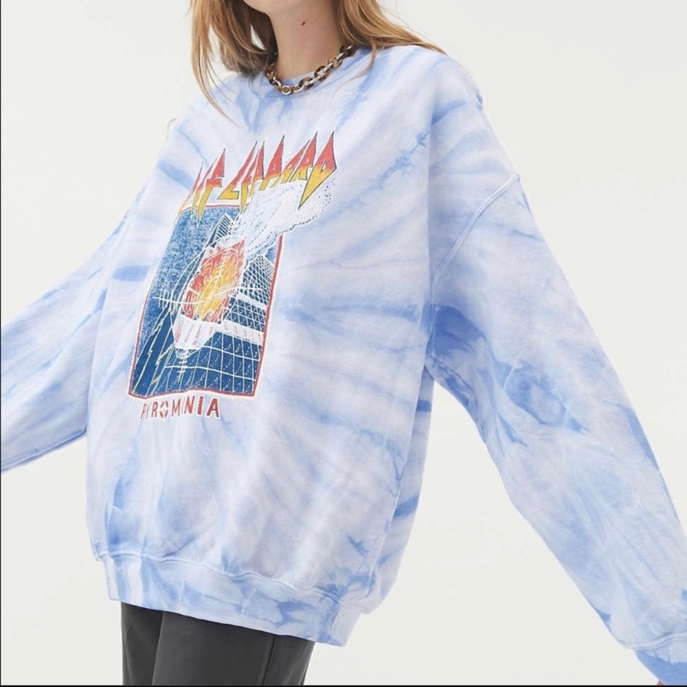Urban Outfitters Def Leppard Tie Dye Sweatshirt
